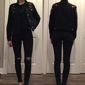 Levi High Rise Distressed Skinny Jeans Size 25